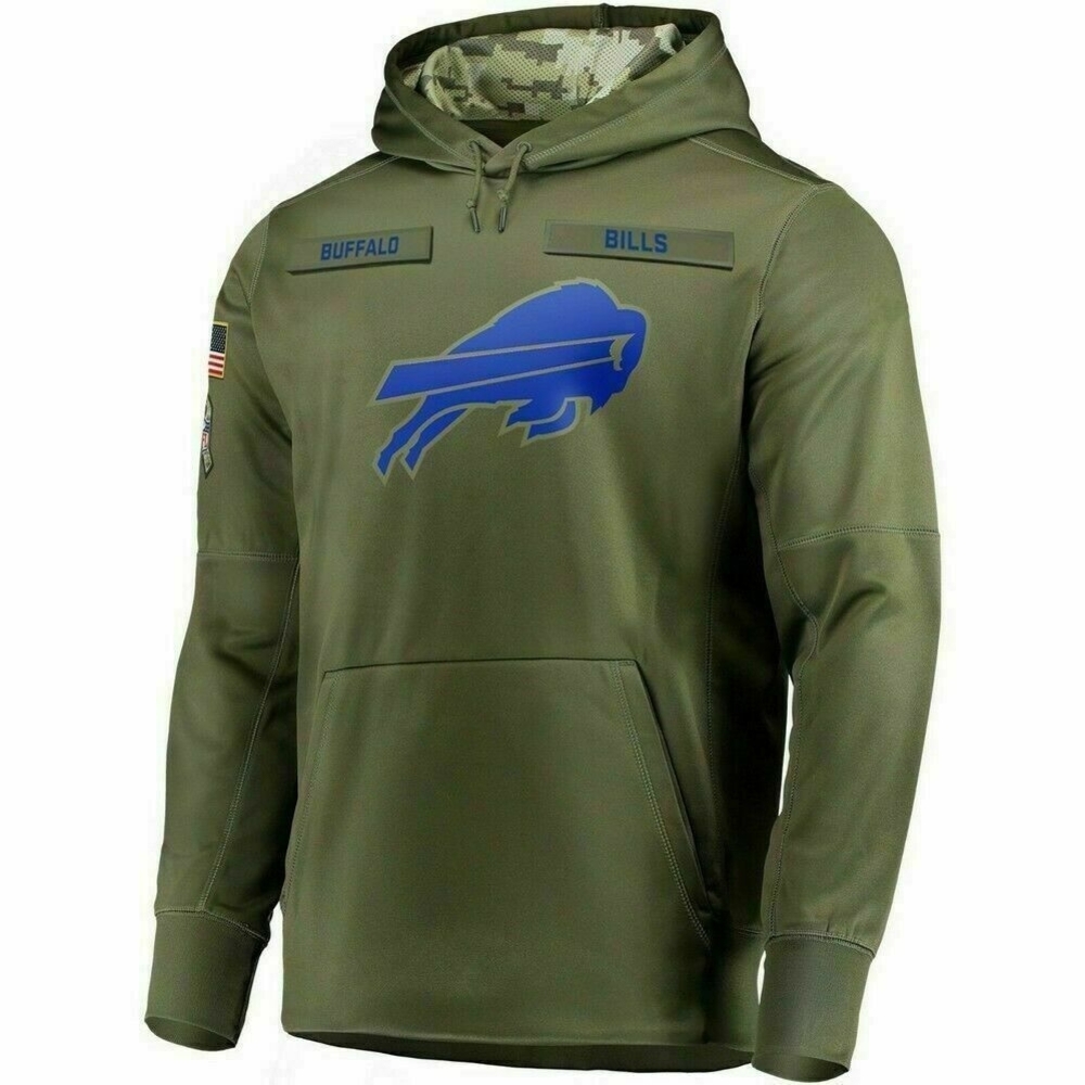 Buffalo Bills Nike Salute To Service Hoodie Sweatshirt 2018 Size  Men's Medium
